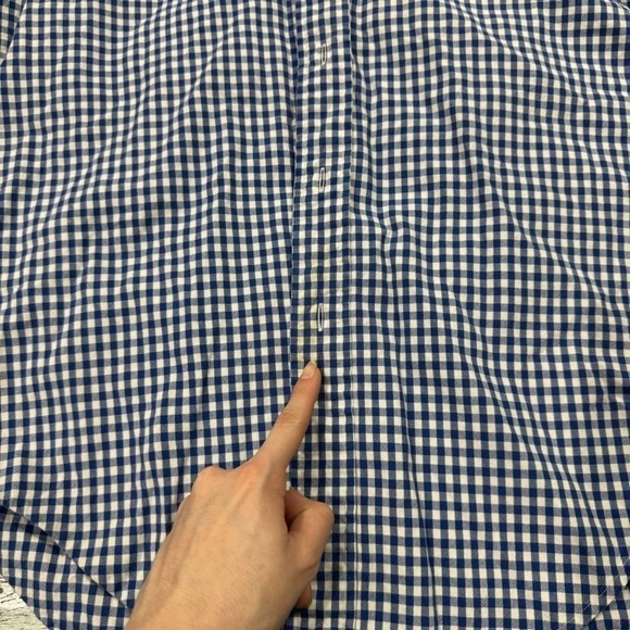 Ralph Lauren Gingham Classic Fit Long Sleeve Button Front Top Size Small Men - Picture 7 of 7